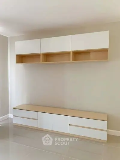 Modern minimalist storage unit with sleek design and ample space