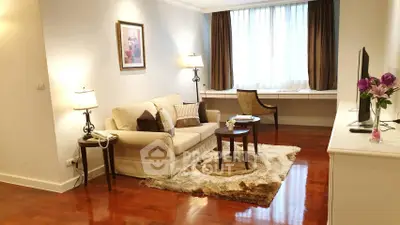 Elegant living room with cozy sofa and stylish decor