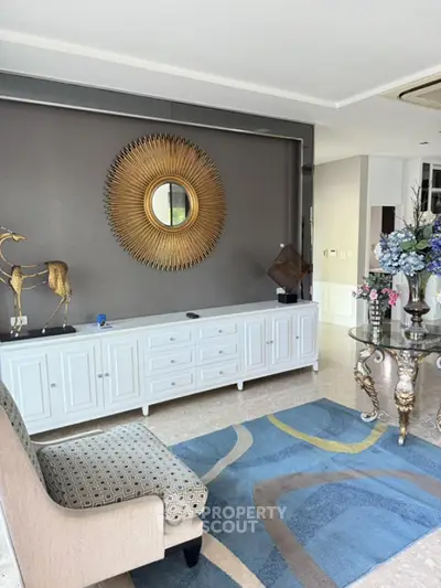 Elegant living room with stylish decor and modern furniture