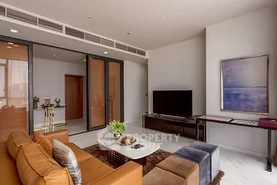 Luxurious modern living room with elegant decor and spacious layout