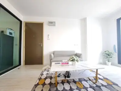 Bright modern living room with stylish decor and natural light
