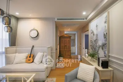 Elegant living room with stylish decor and cozy seating area