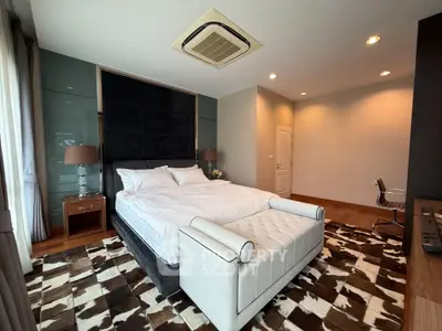Luxurious bedroom with elegant decor and modern furnishings
