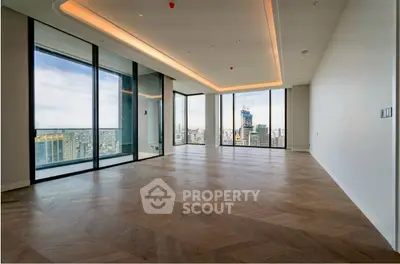 Luxurious corner unit with stunning city view and spacious living room.
