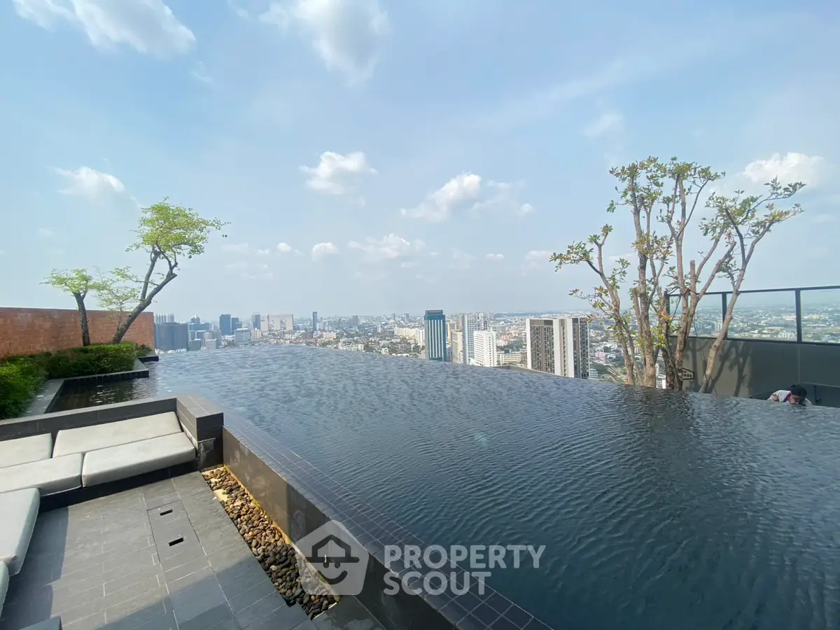 Stunning rooftop infinity pool with panoramic city views