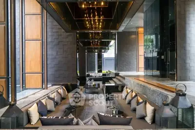 Luxurious modern living room with elegant decor and ample natural light