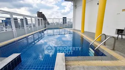 Stunning rooftop pool with city views and modern design.