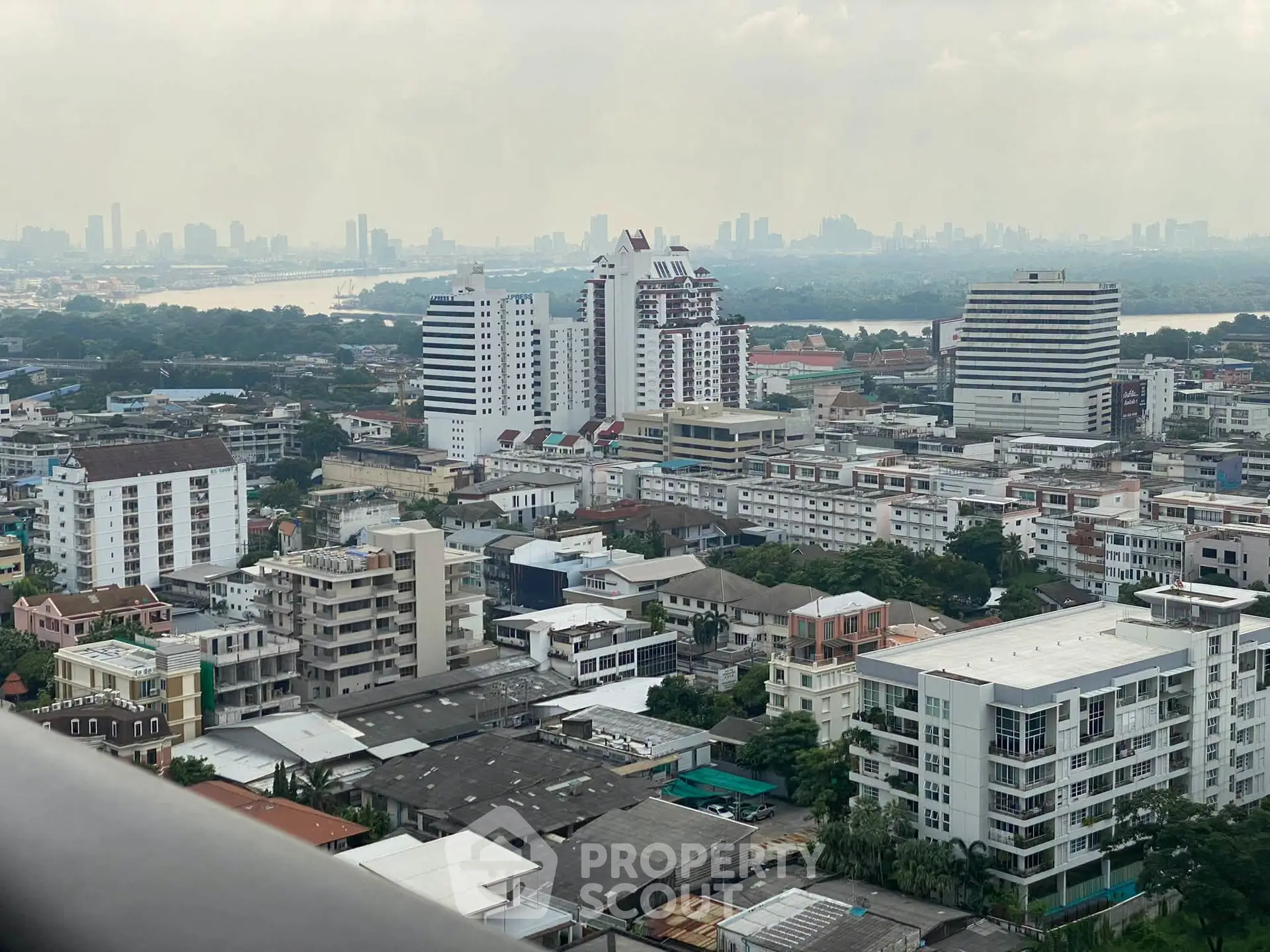 Stunning cityscape view showcasing modern urban architecture and skyline, perfect for real estate investment.