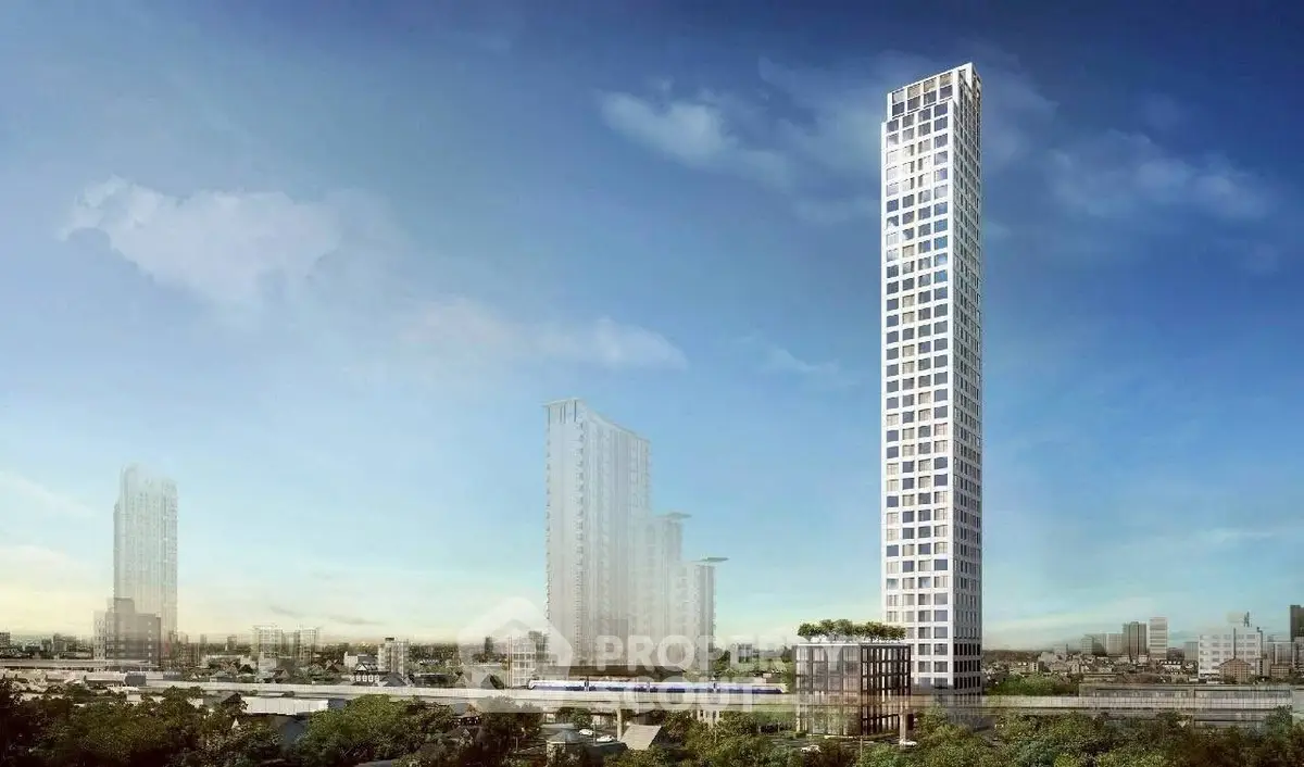 Stunning high-rise building with panoramic city views and modern architectural design.