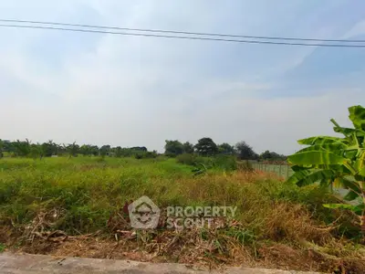 Expansive land plot with lush greenery and clear skies, perfect for development opportunities.