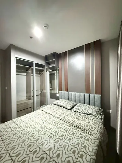 Luxurious bedroom with modern design and elegant decor