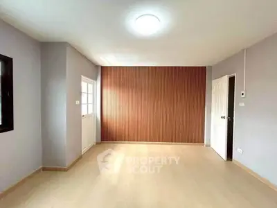 Spacious empty room with modern design and natural light