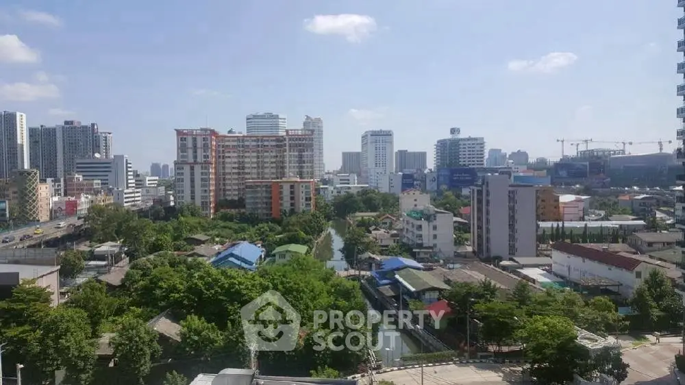 Stunning cityscape view showcasing urban skyline and lush greenery
