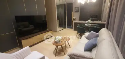 Luxurious modern living room with elegant decor and open layout