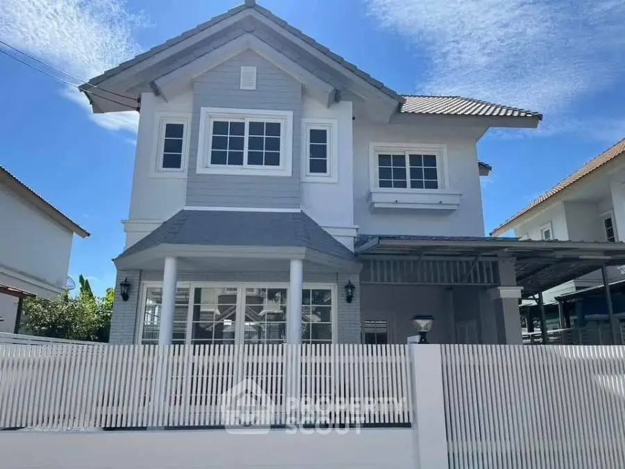 Charming two-story house with modern design and spacious exterior in a serene neighborhood.