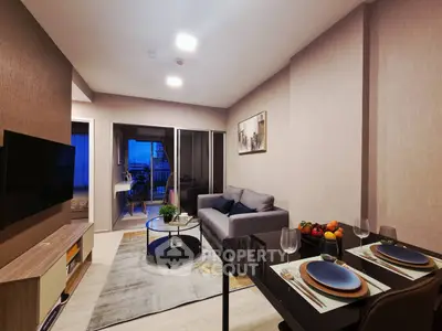 Modern living room with stylish decor and cozy ambiance