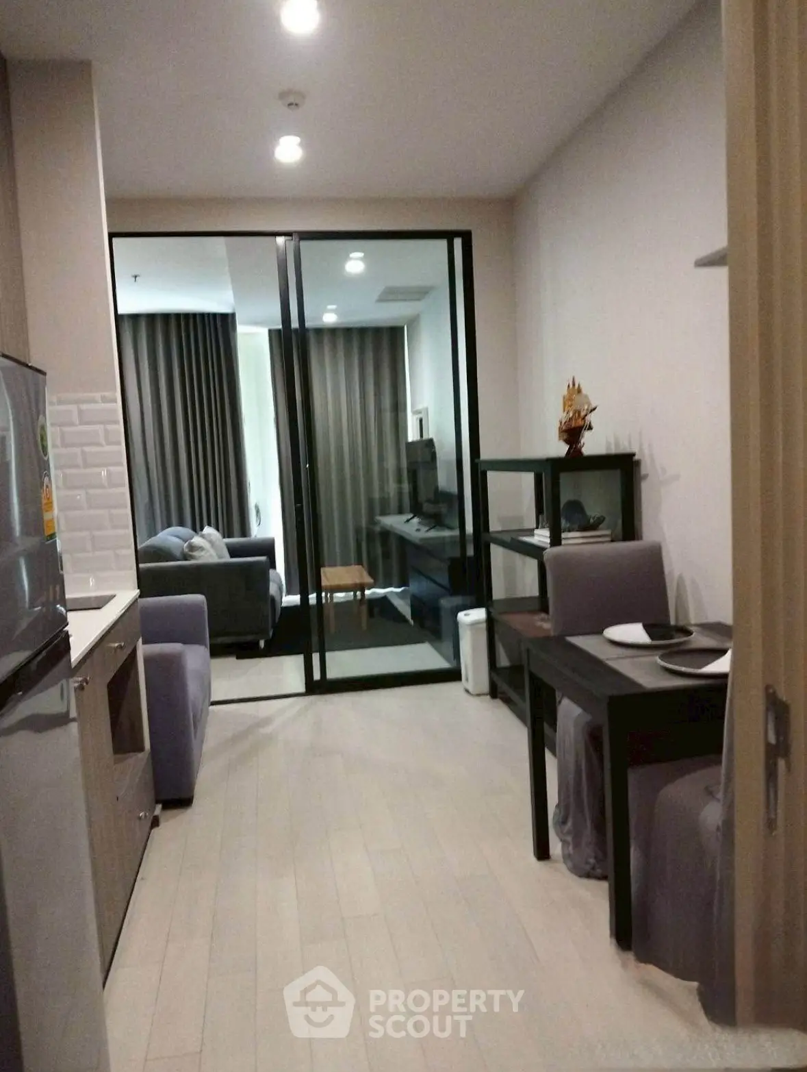 Modern apartment interior with open layout and stylish decor