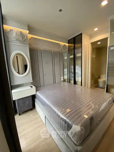 Luxurious bedroom with elegant design and modern furnishings