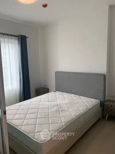 Modern bedroom with minimalist design and natural light
