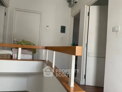 Spacious interior with modern design and wooden accents, perfect for contemporary living.