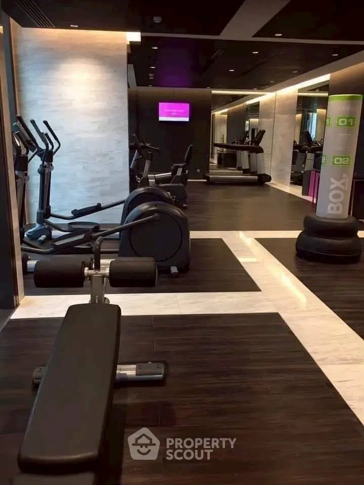 Modern gym with state-of-the-art equipment and sleek design