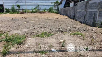 Vacant land plot ready for development in urban area