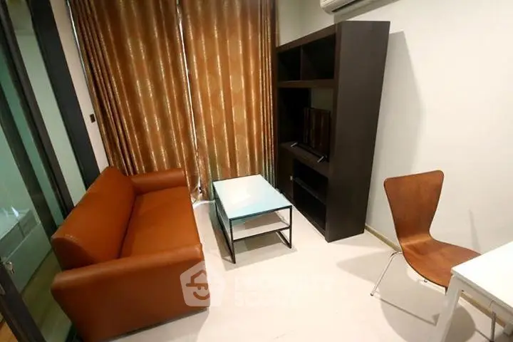 Cozy living room with modern furniture and natural light