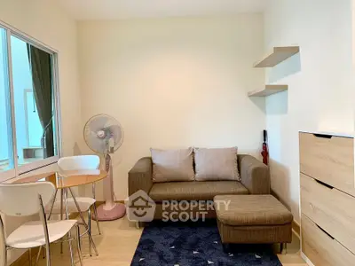 Cozy living room with modern furniture and natural light