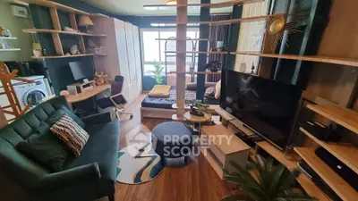 Stylish modern living room with open layout and chic decor