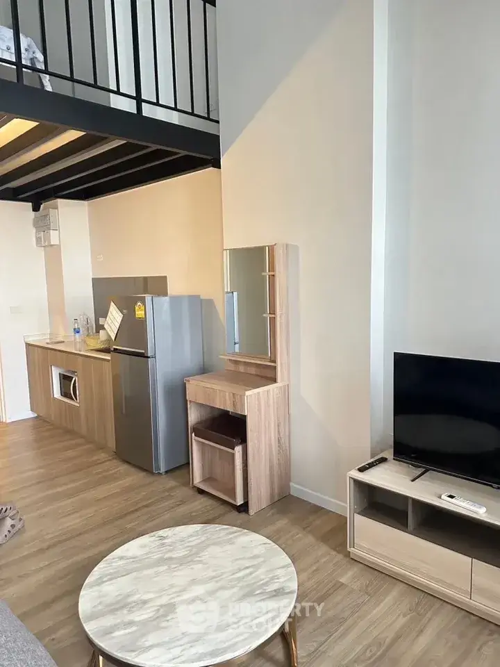 Modern loft apartment with open kitchen and stylish living area