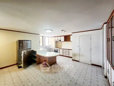 Spacious kitchen with modern appliances and open layout design