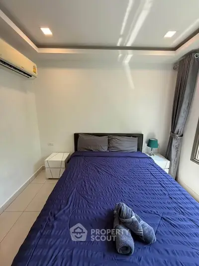 Cozy bedroom with modern design and natural light