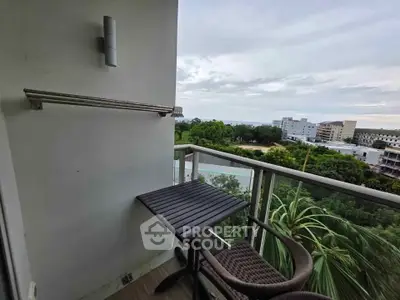 Charming balcony with scenic view, perfect for relaxation and enjoying the outdoors.