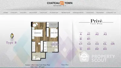  1 Bedroom Condo at Chateau In Town Ratchada 20-5