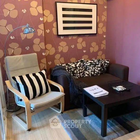 Cozy living room with modern decor and stylish furniture