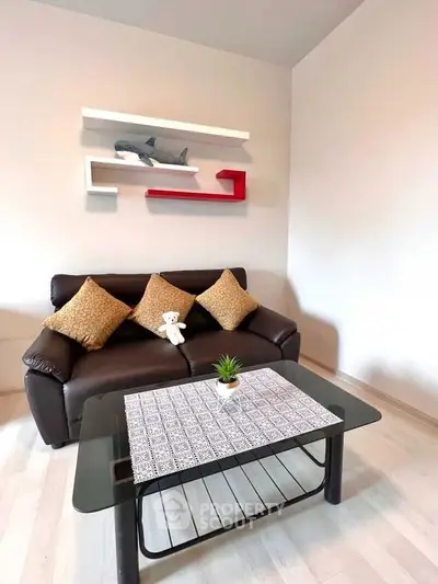 Cozy living room with modern decor and stylish furniture