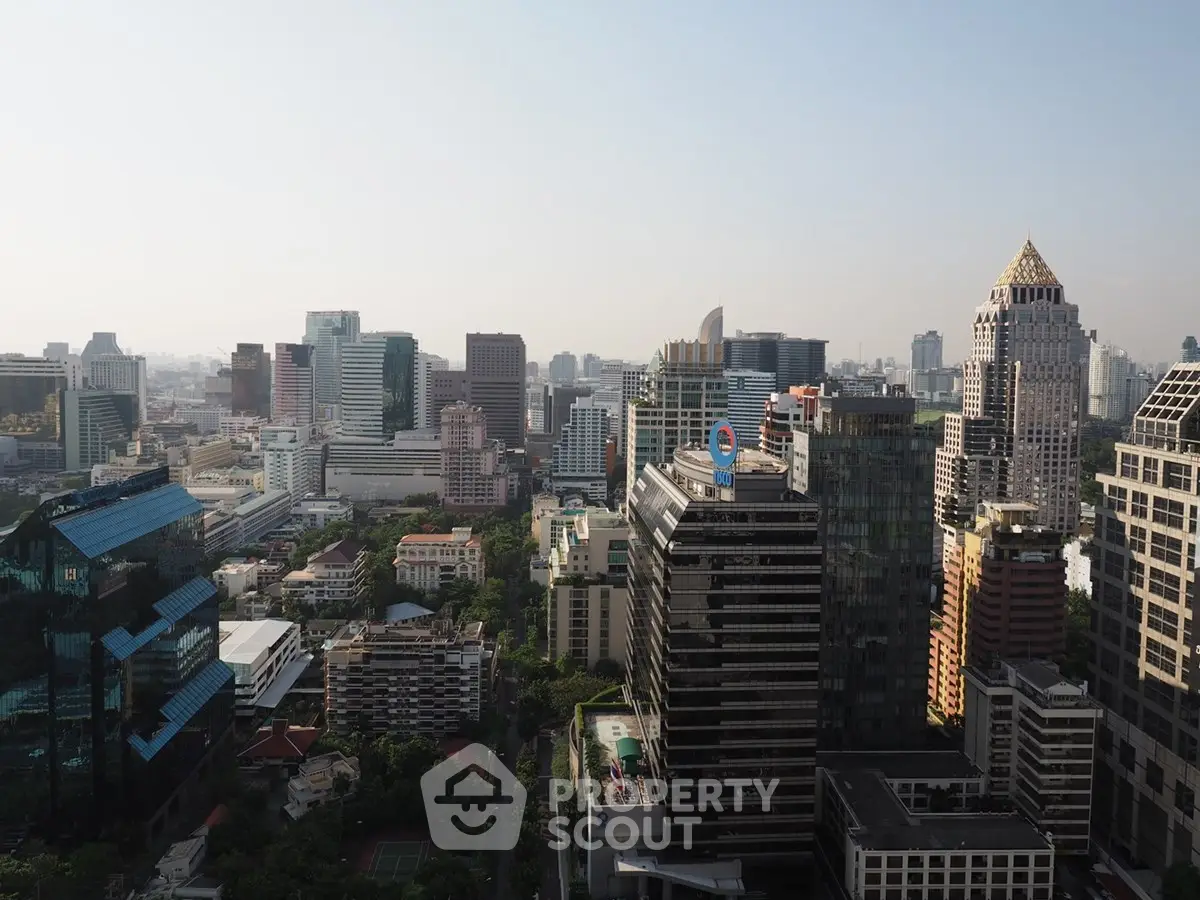Stunning cityscape view showcasing modern skyscrapers and urban skyline, perfect for real estate investment.