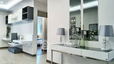 Modern interior with stylish decor and sleek furniture in a contemporary living space