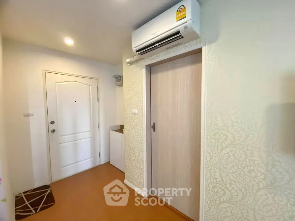 Modern interior with air conditioning and elegant door design