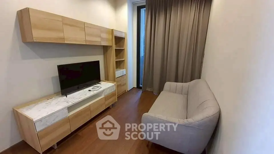 Cozy living room with modern furniture and natural light