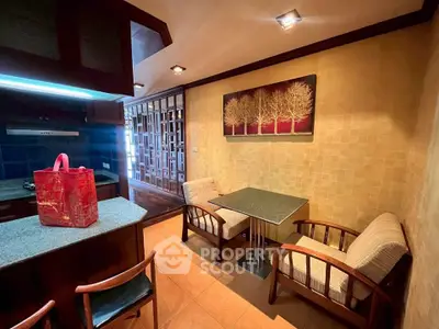 Cozy living area with modern decor and stylish furniture