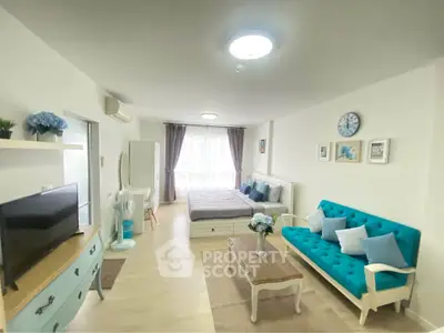 Charming studio apartment with stylish decor and natural light