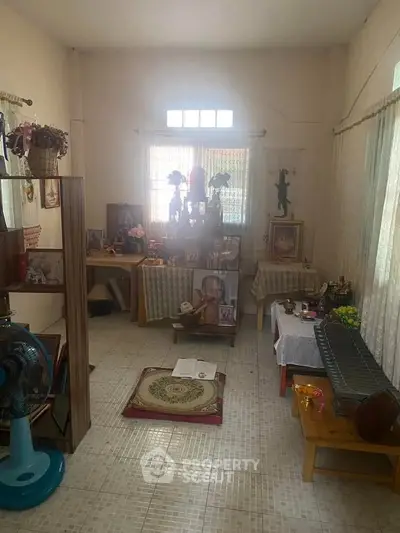Cozy living room with traditional decor and natural light
