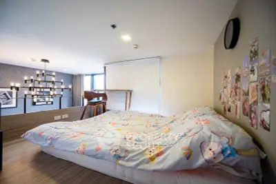 Charming bedroom with playful decor and cozy ambiance, perfect for a child's retreat.