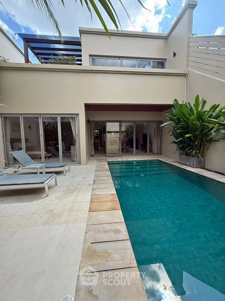 Luxurious villa with private pool and modern design, perfect for relaxation and entertainment.