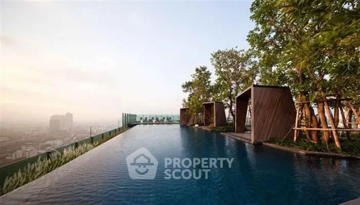 Luxurious rooftop pool with stunning city views and modern cabanas.
