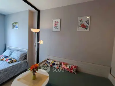 Charming studio with cozy living area and stylish decor, perfect for modern urban living.
