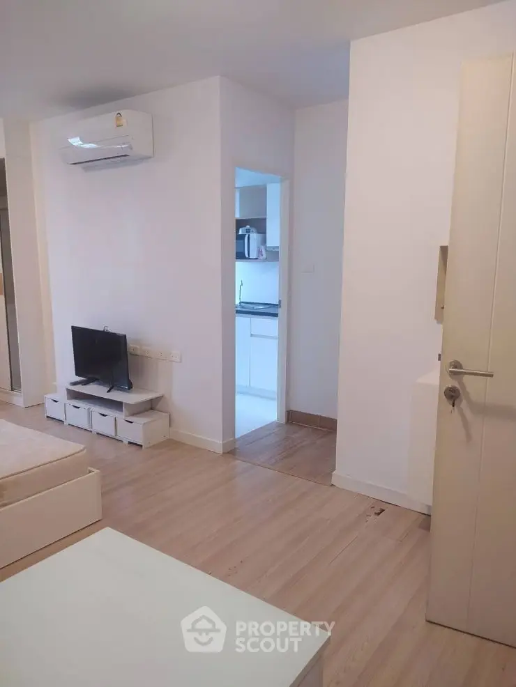 Modern living room with sleek design and minimalist decor