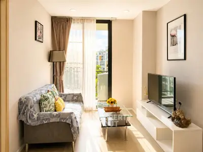 Bright and cozy living room with modern decor and natural light