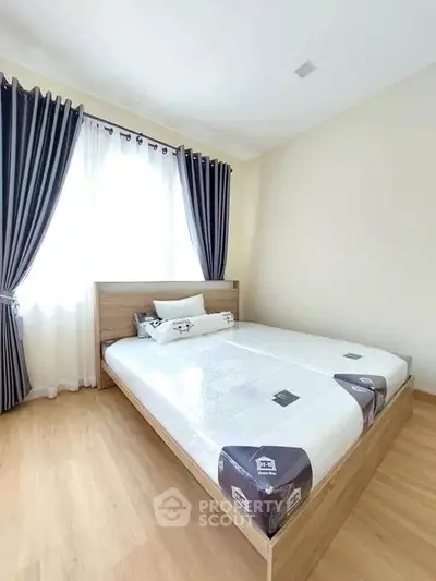 Bright and cozy bedroom with modern decor and natural light